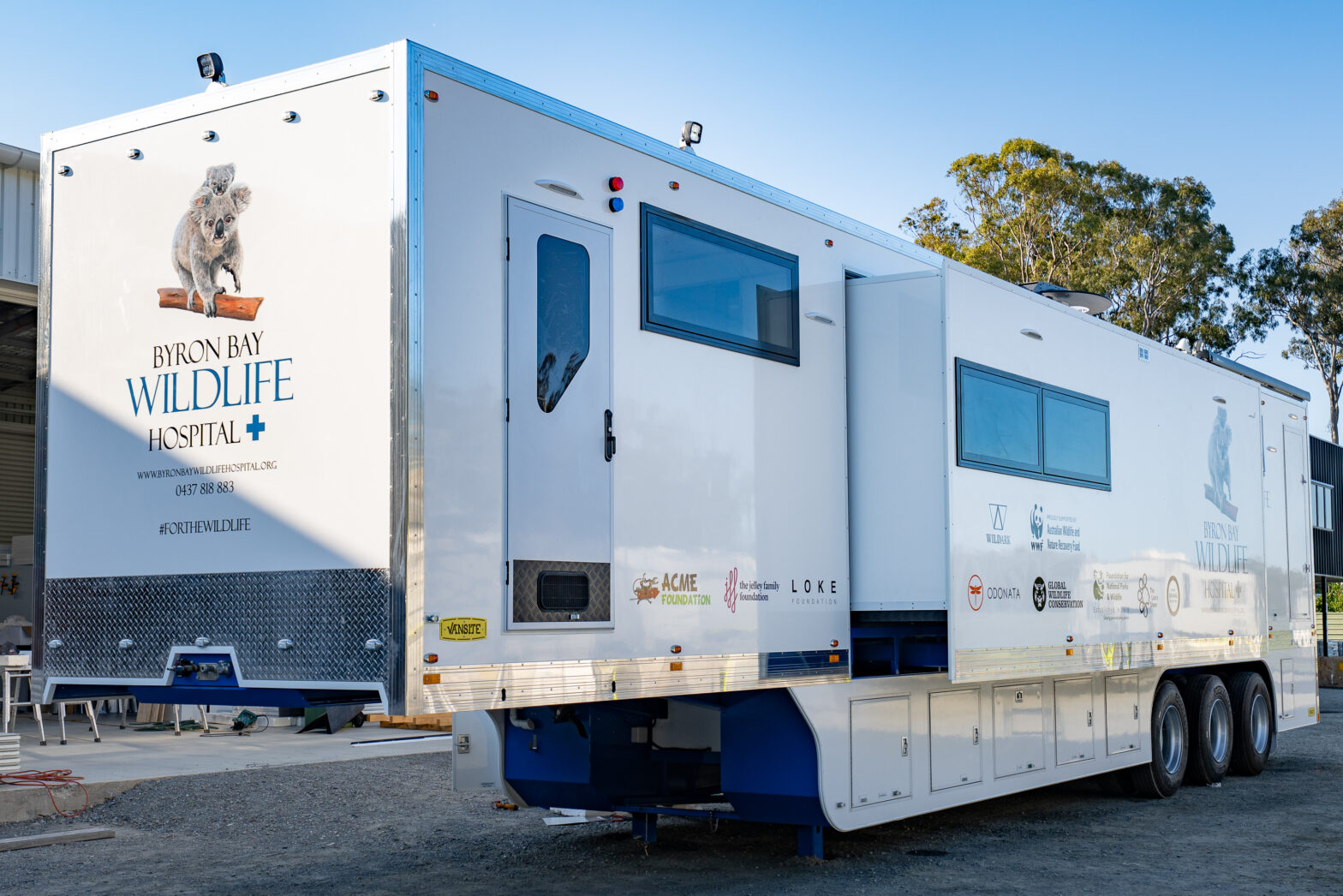 Byron Bay Mobile Wildlife Hospital designed and constructed by Vansite.